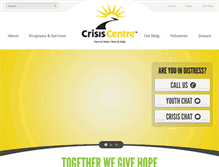 Tablet Screenshot of crisiscentre.bc.ca